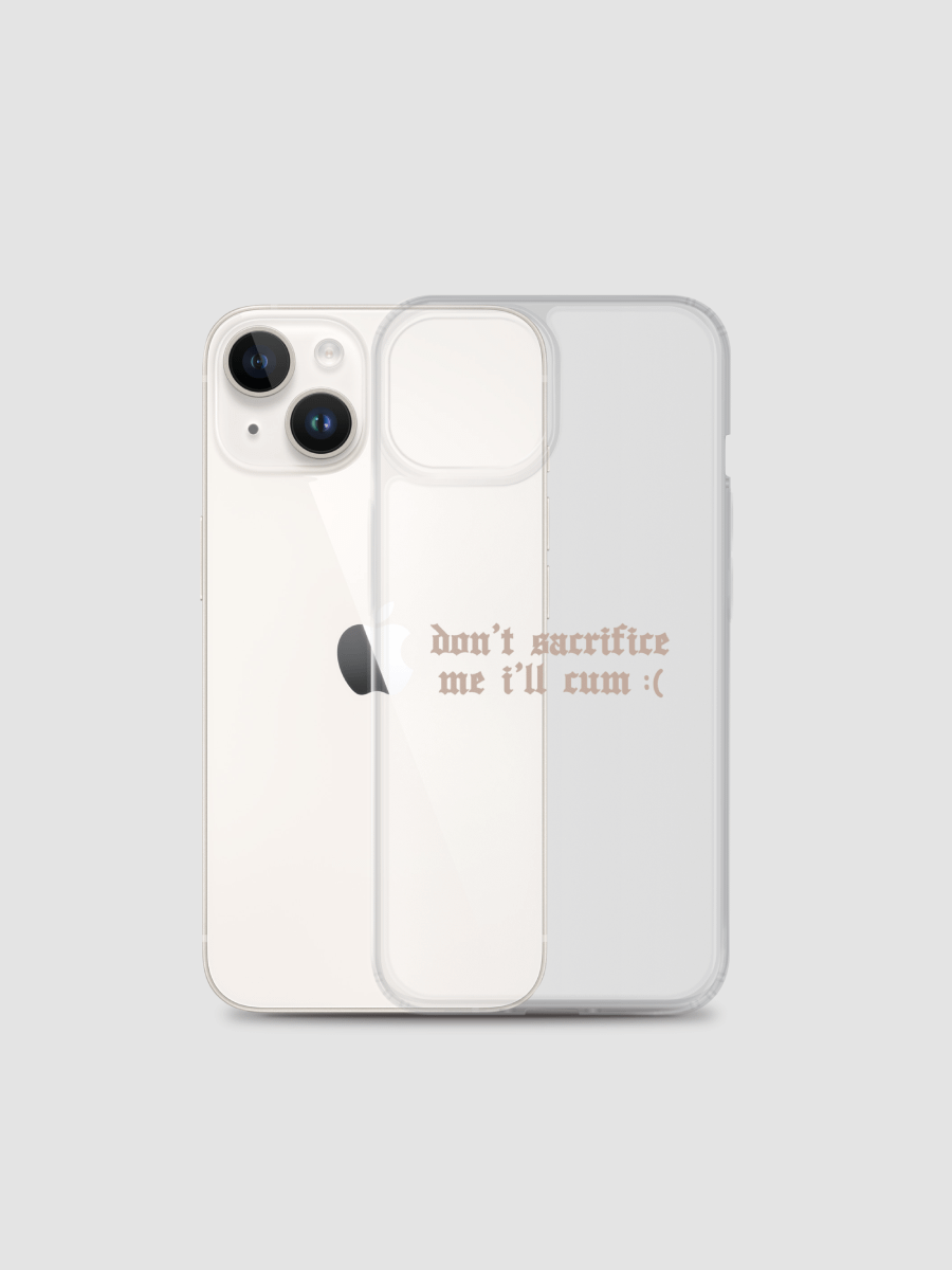 'don't sacrifice me I'll cum' iPhone® case (all sizes) VERSION 2 product image (2)
