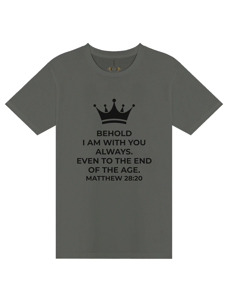 Matthew 28:20 Unisex Tee [Dark] product image (8)