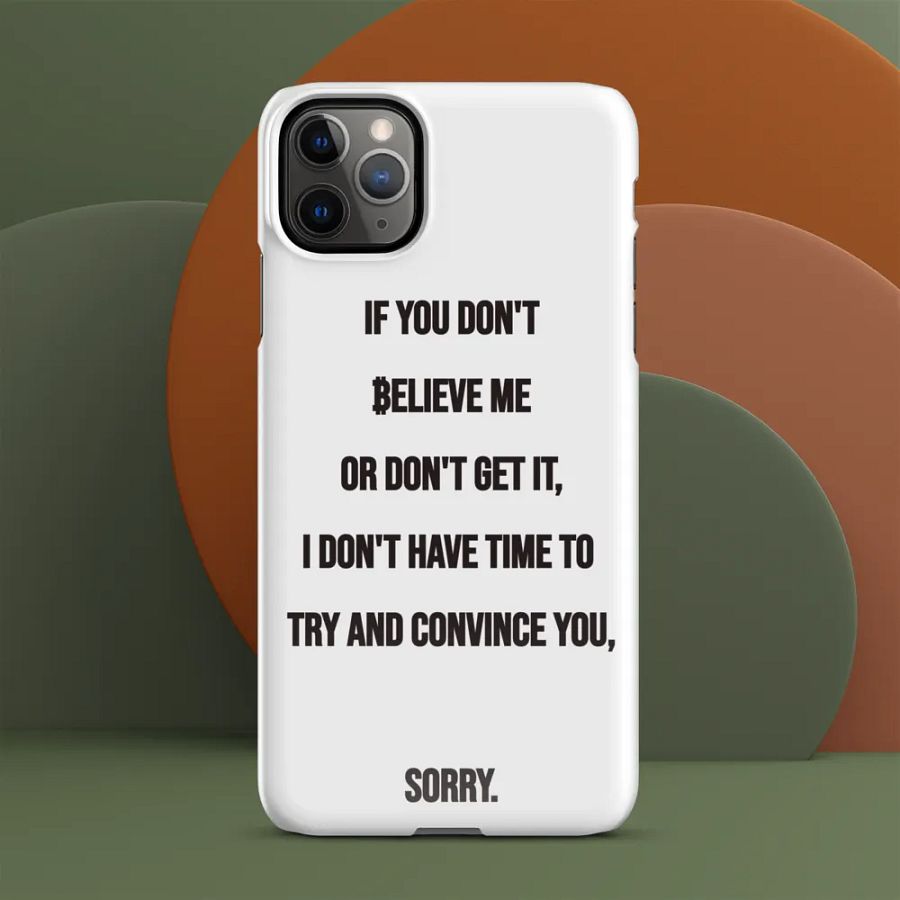 SATOSHI Quote - iPhone Snap Case product image (55)