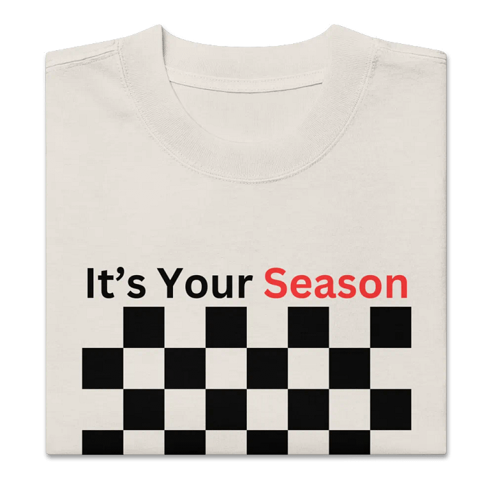 Retro Red Season Oversized Tee product image (2)