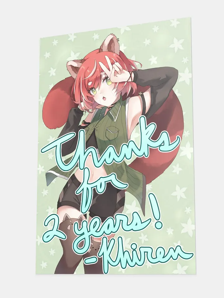 Khiren - 2 Year Anniversary Poster (Signed) product image (2)