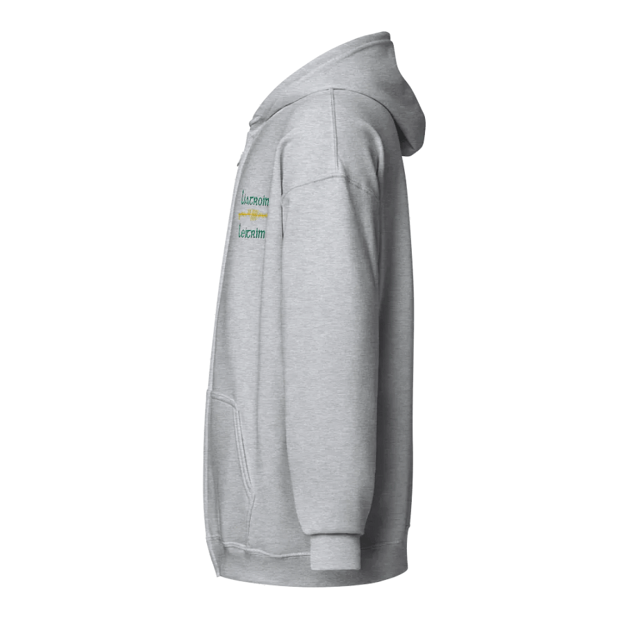 Leitrim/Liatroim Orthodox style Ogham embroidered Zip Hoodie product image (23)