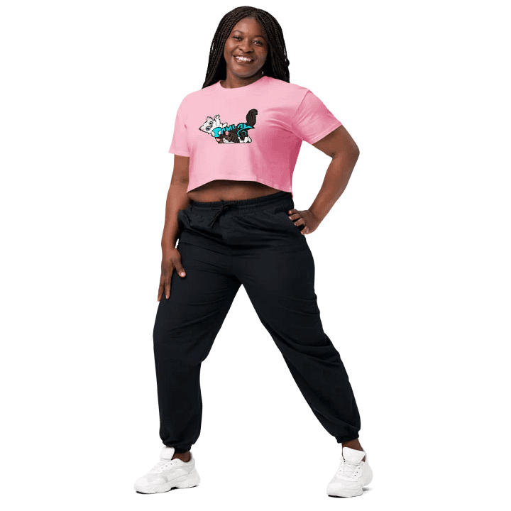 AS Colour Women's Premium Crop Top: Luigi & Ariel Logo product image (2)