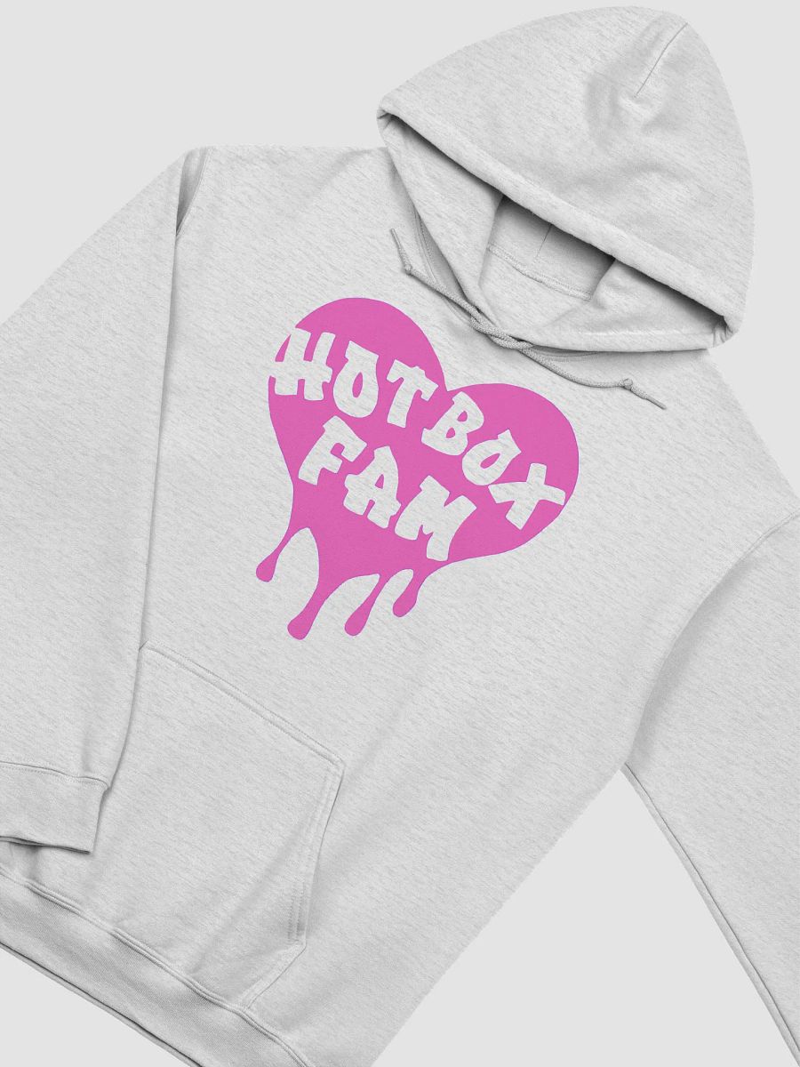UNISEX HOT BOX FAM TRANSPARENT BUBBLE GUM PINK LOGO HOODIE product image (26)