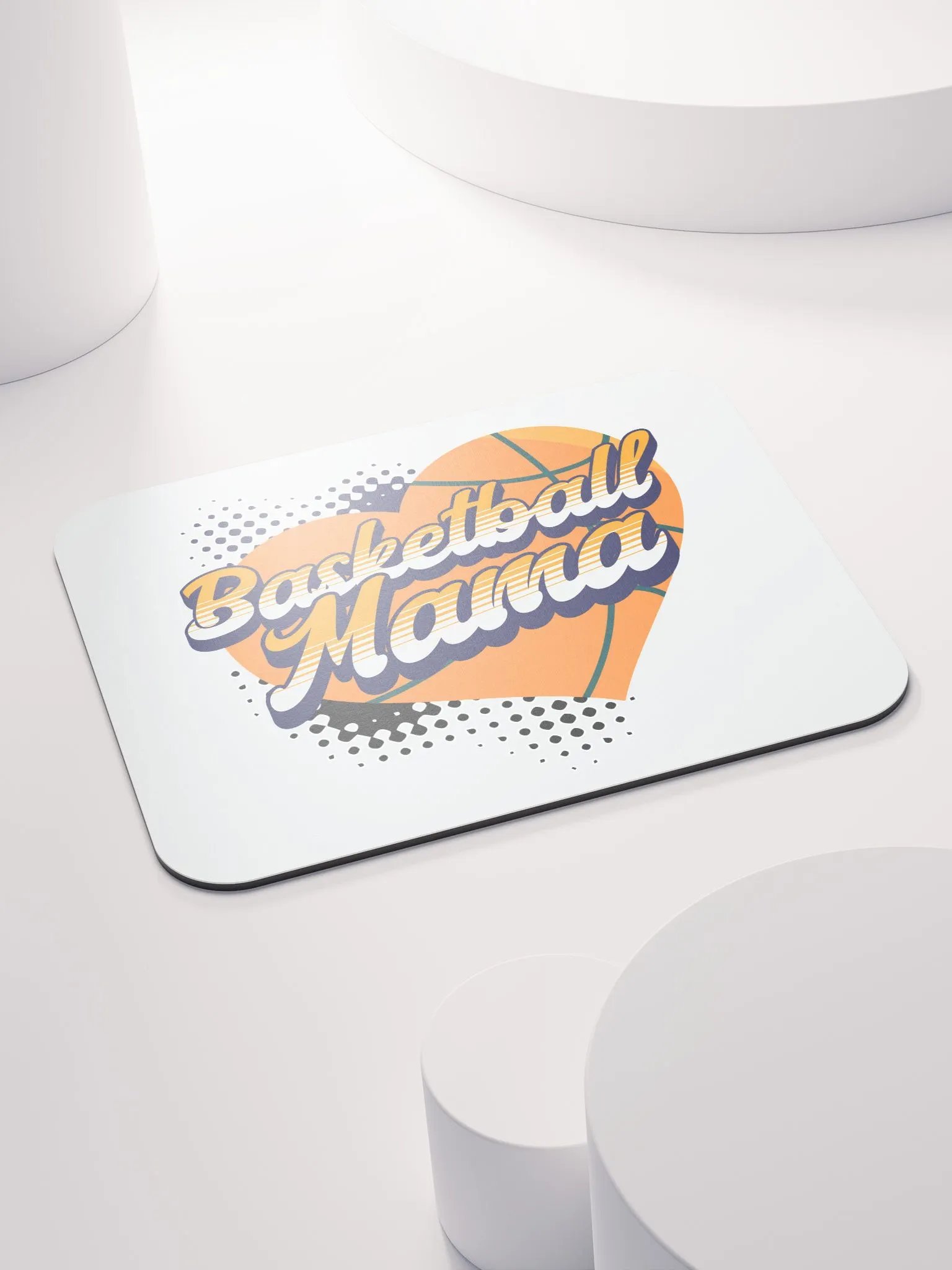 Mama Heart Basketball Classic Mouse Pad product image (4)