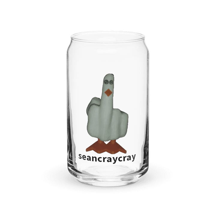 F*ck Duck 16oz coffee glass product image (2)