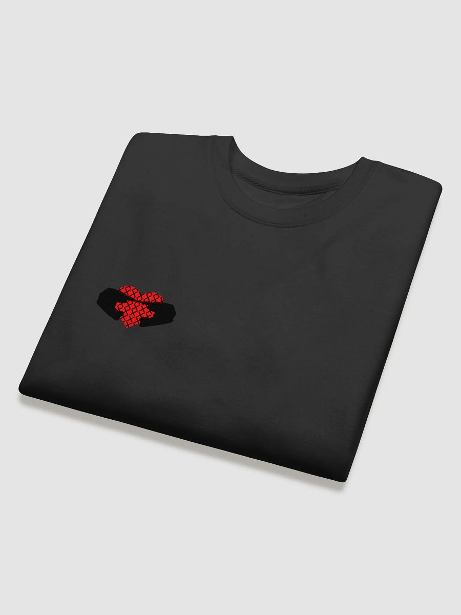 Valentine Matching Off-Road Helmet Heart Crewneck (Black-Left) product image (4)