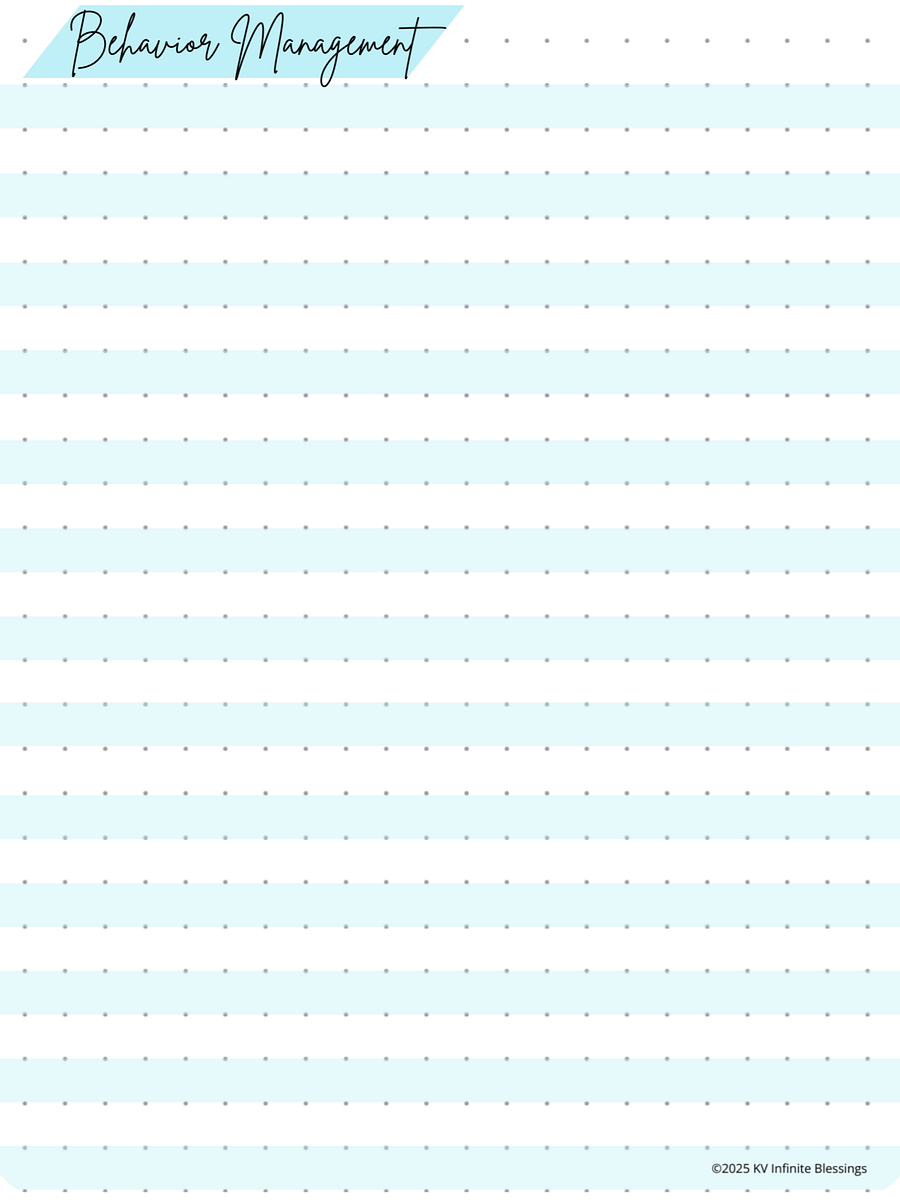 Student Observation & Class Behavior Log | Digital & Printable Bullet Journal Layout for Educators product image (4)