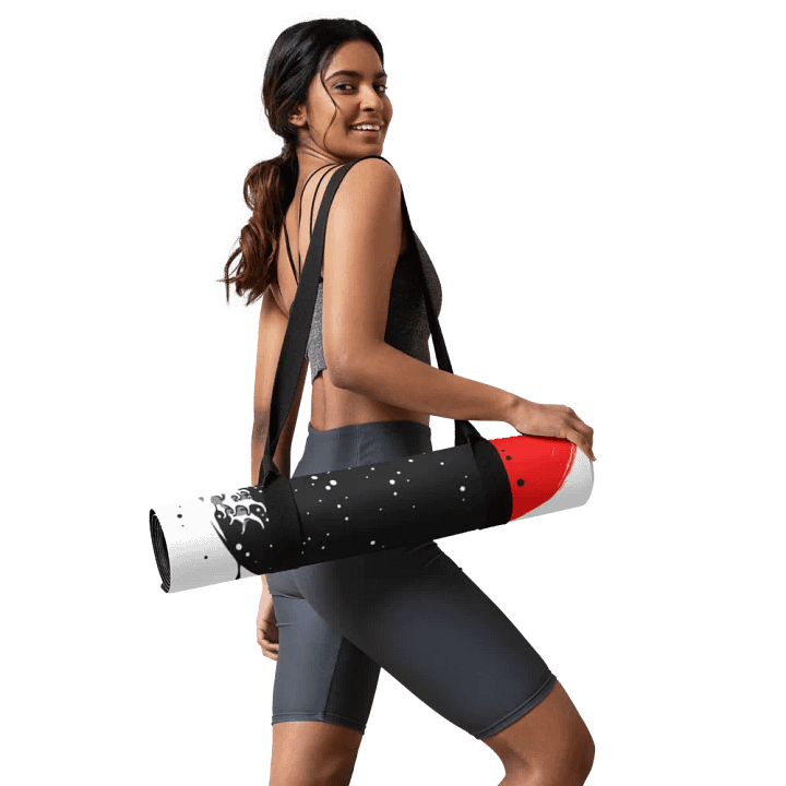Black Kanagawa's wave Japanese Ink - Yoga Mat product image (2)