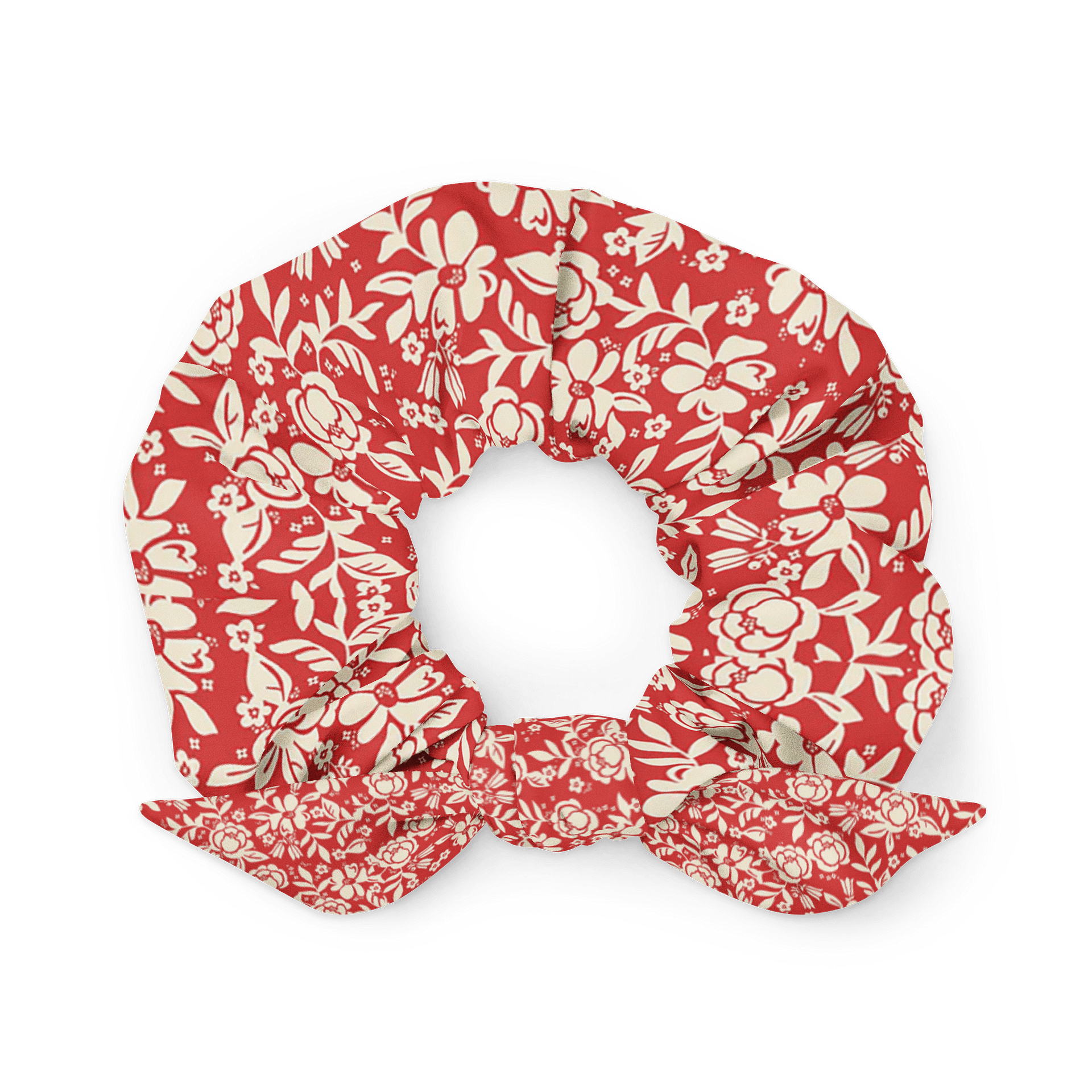 Red Floral All-Over Print Scrunchie product image (1)