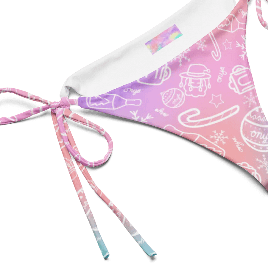 Limited Edition Christmas Tie Die String Bikini Bottom product image (2)