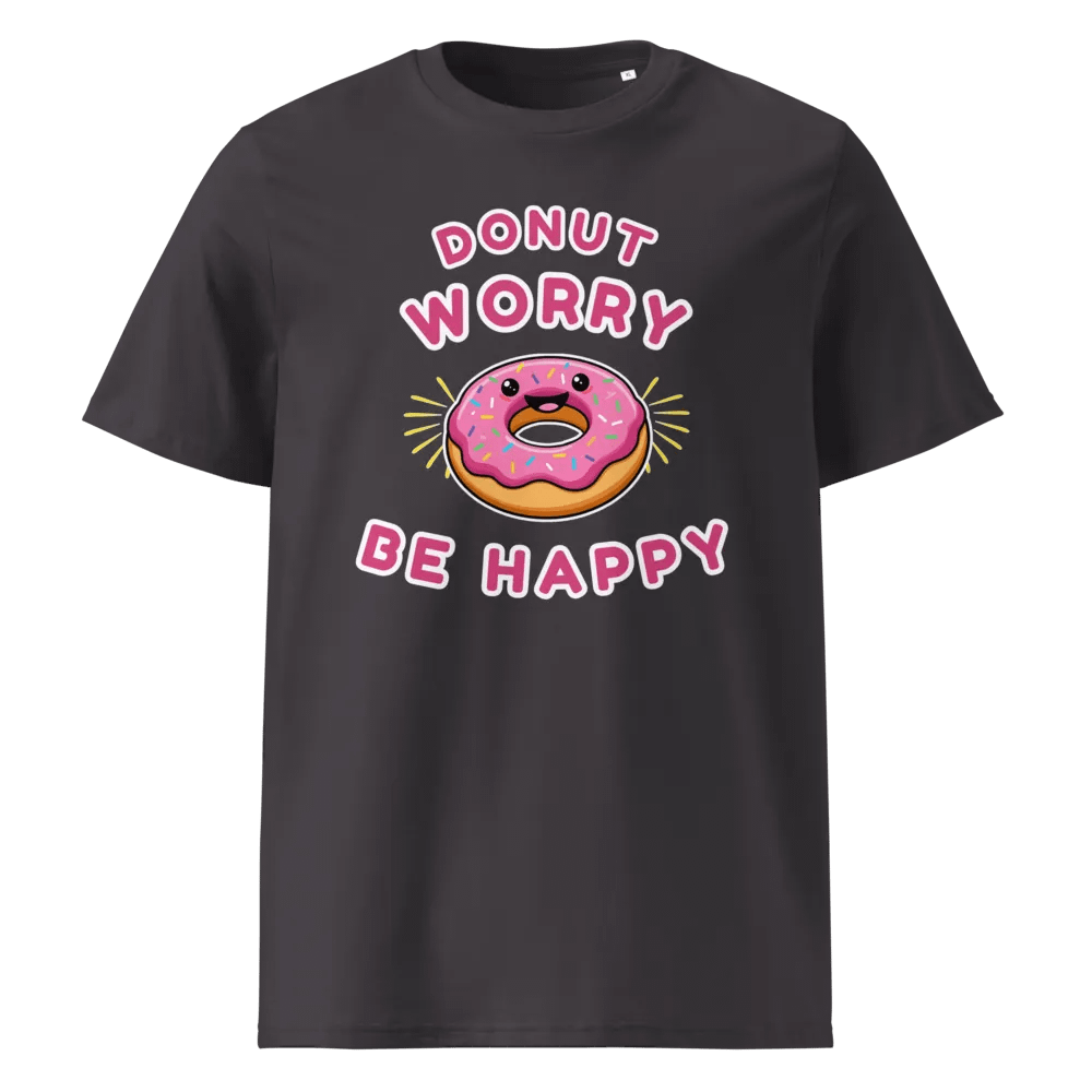 Cheerful Donut 'Donut Worry Be Happy' T-Shirt product image (5)