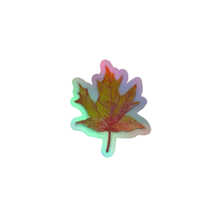 Autumn Leaf Holographic Sticker product image (1)