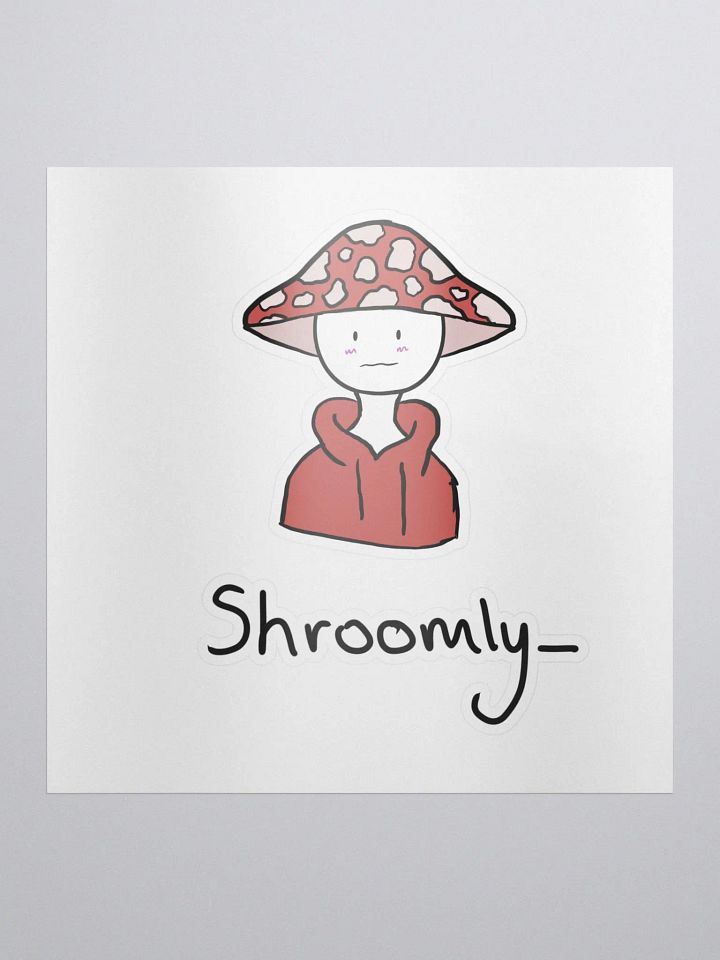 nervous shroomly sticker product image (1)