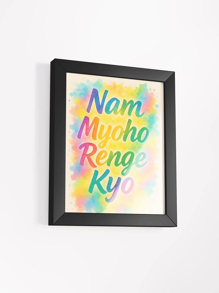 Nam Myoho Renge Kyo – Rainbow Chant Framed Poster product image (3)