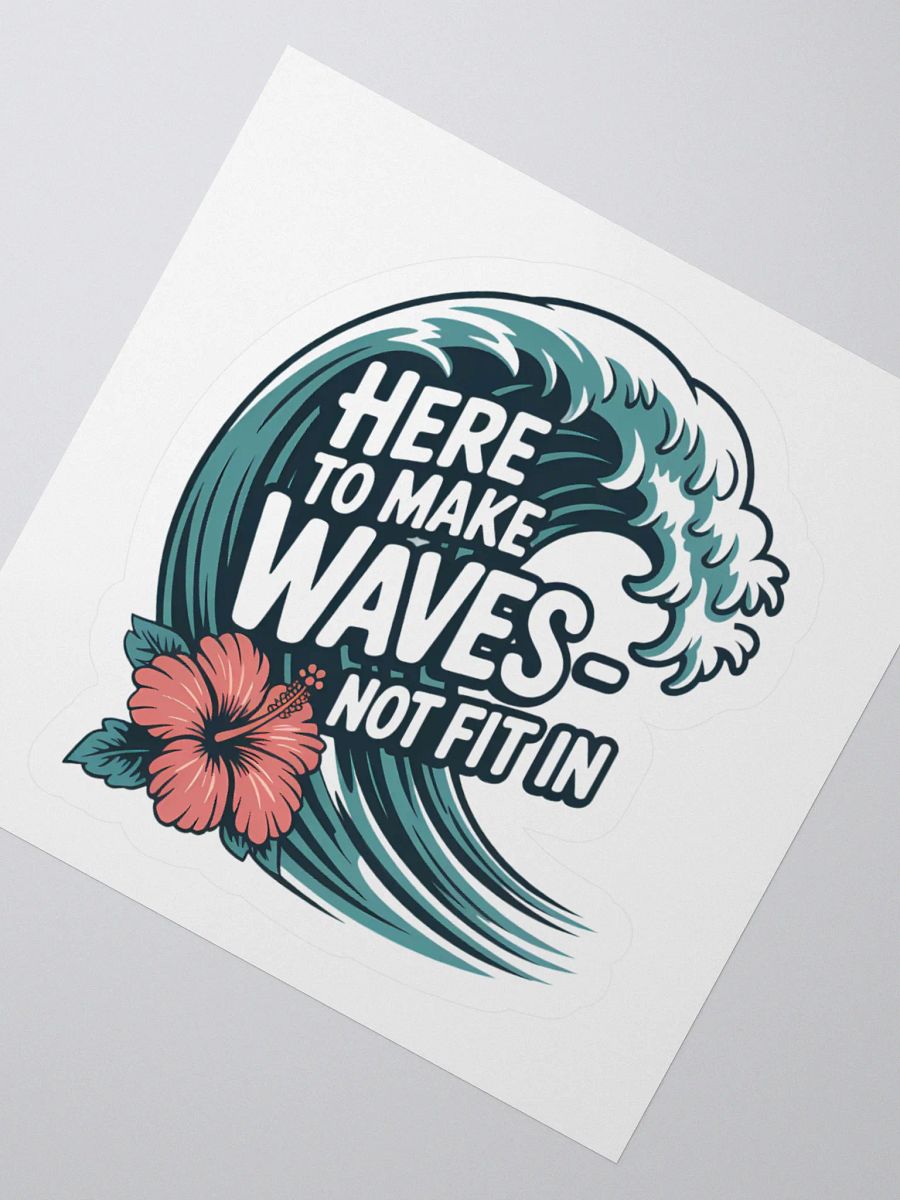 Here to Make Waves Human Design Manifestor Sticker product image (4)