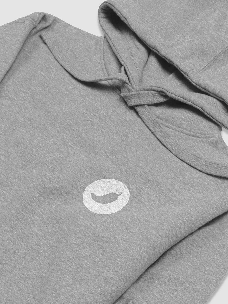 Grey coinpaprika hoodie with white logo product image (3)