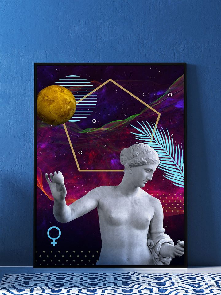 Synthwave Gods and Planets: Venus (Aphrodite) [synthwave/vaporwave/retrowave/cyberpunk] — aesthetic poster, retrowave poster, neon poster product image (1)