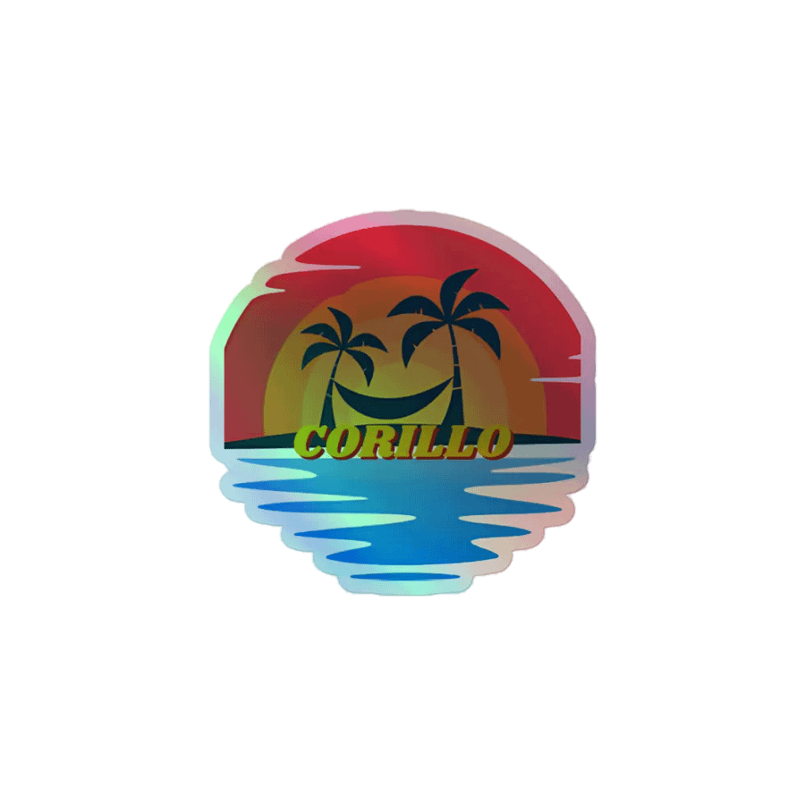 Summer Sunset Holographic Sticker product image (1)