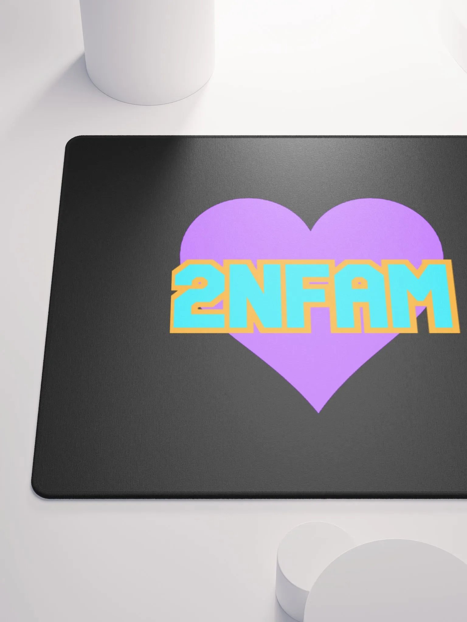 2NFAM Heart Gaming Mouse Pad (Black) product image (6)
