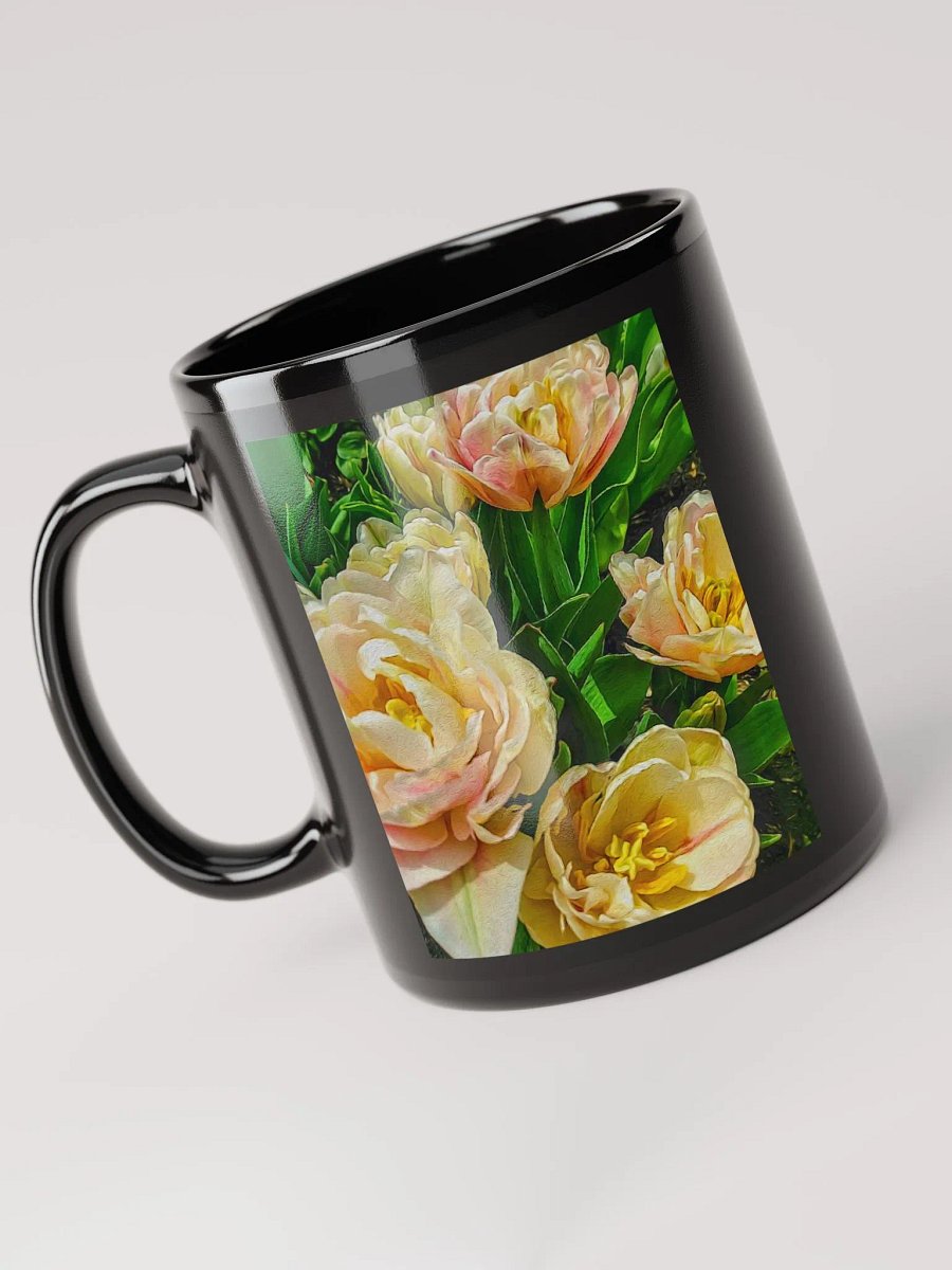 Early Summer Flowers Black Coffee Mug product image (5)