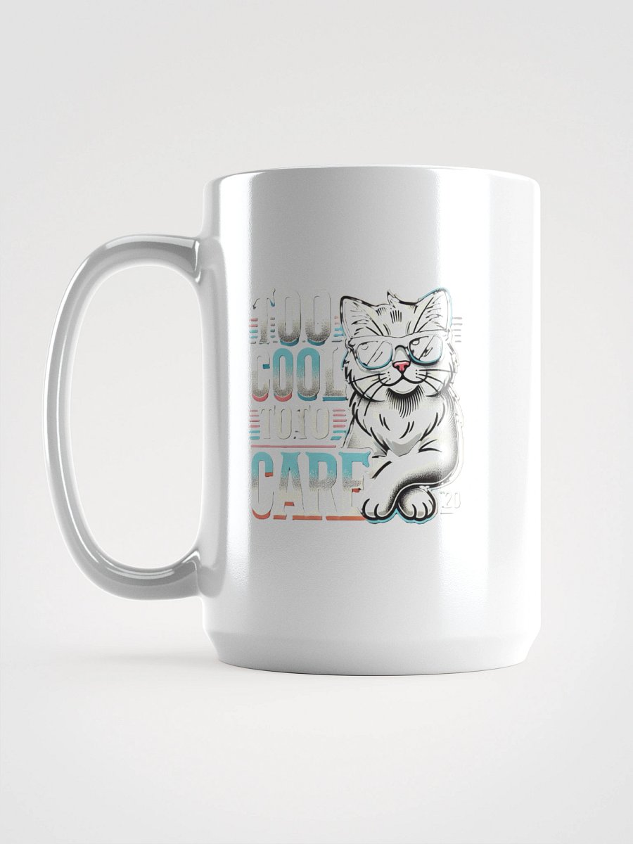 Cool Cat Attitude White Glossy Mug product image (6)