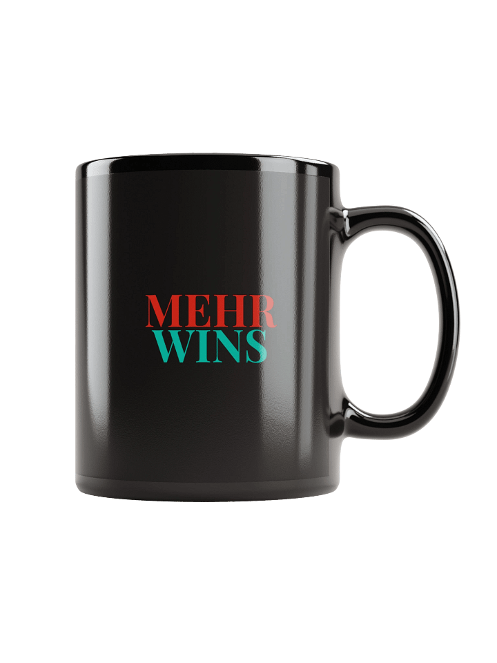 Mehr Wins - Black Mug (Style 3) product image (1)