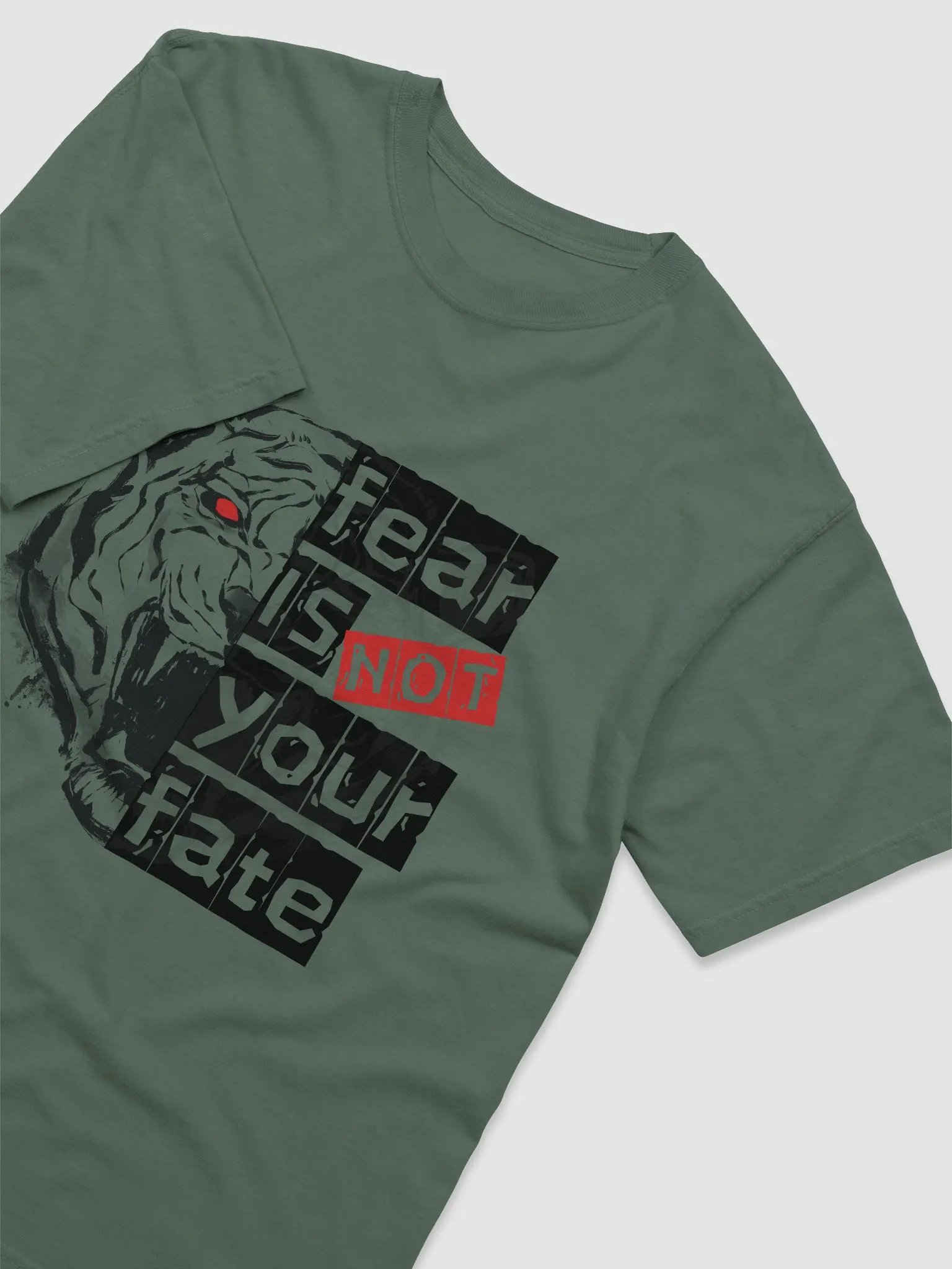 Fear Is Not Your Fate Watercolor Tiger Motivational product image (38)