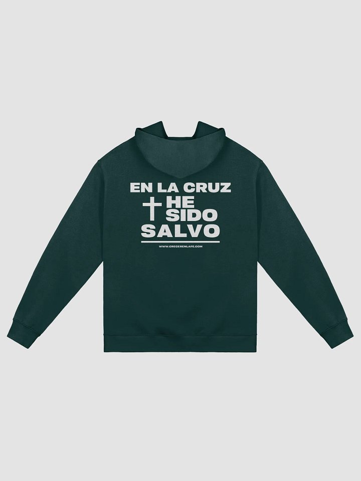 Hoddie Premium "En La Cruz He Sido Salvo" - Crecer en la Fe product image (2)