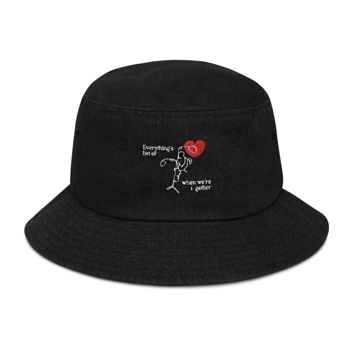 Everything's better when we are together | Denim bucket hat product image (1)