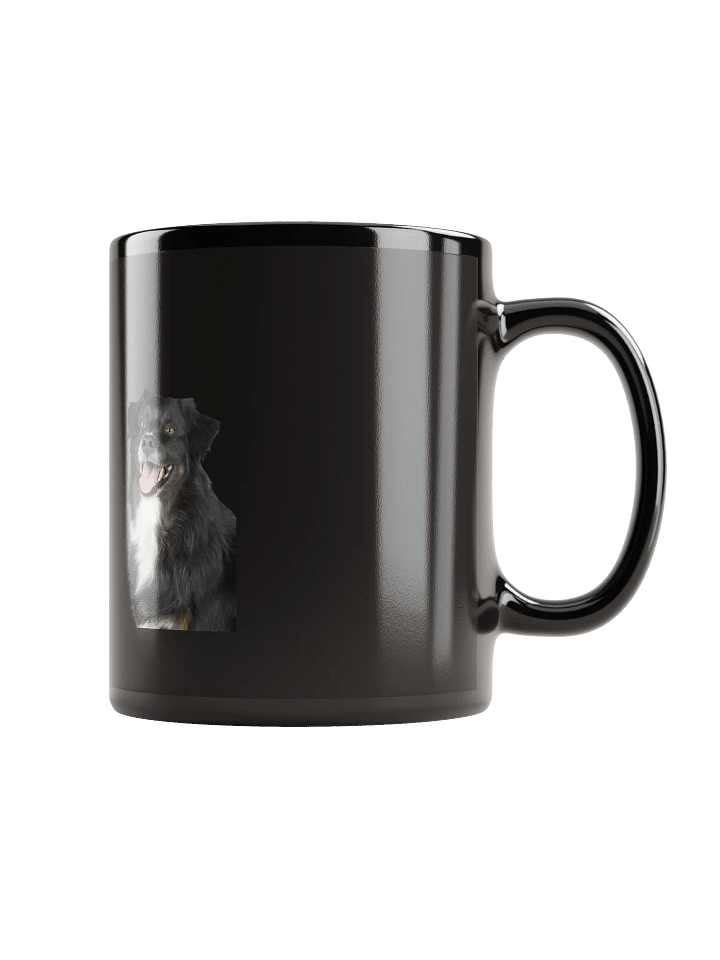 Happy Pup Duo Black Glossy Mug product image (2)