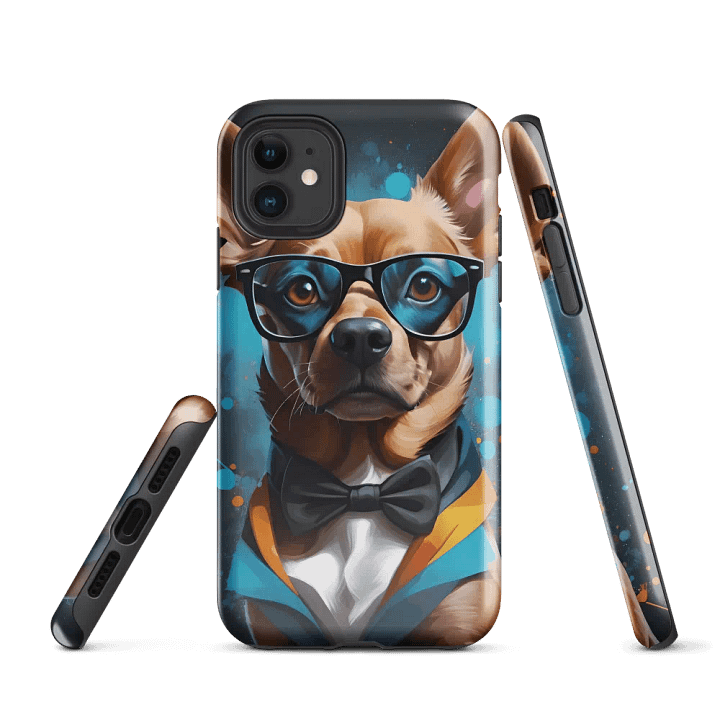 cool Pup In Style iPhone Case product image (1)