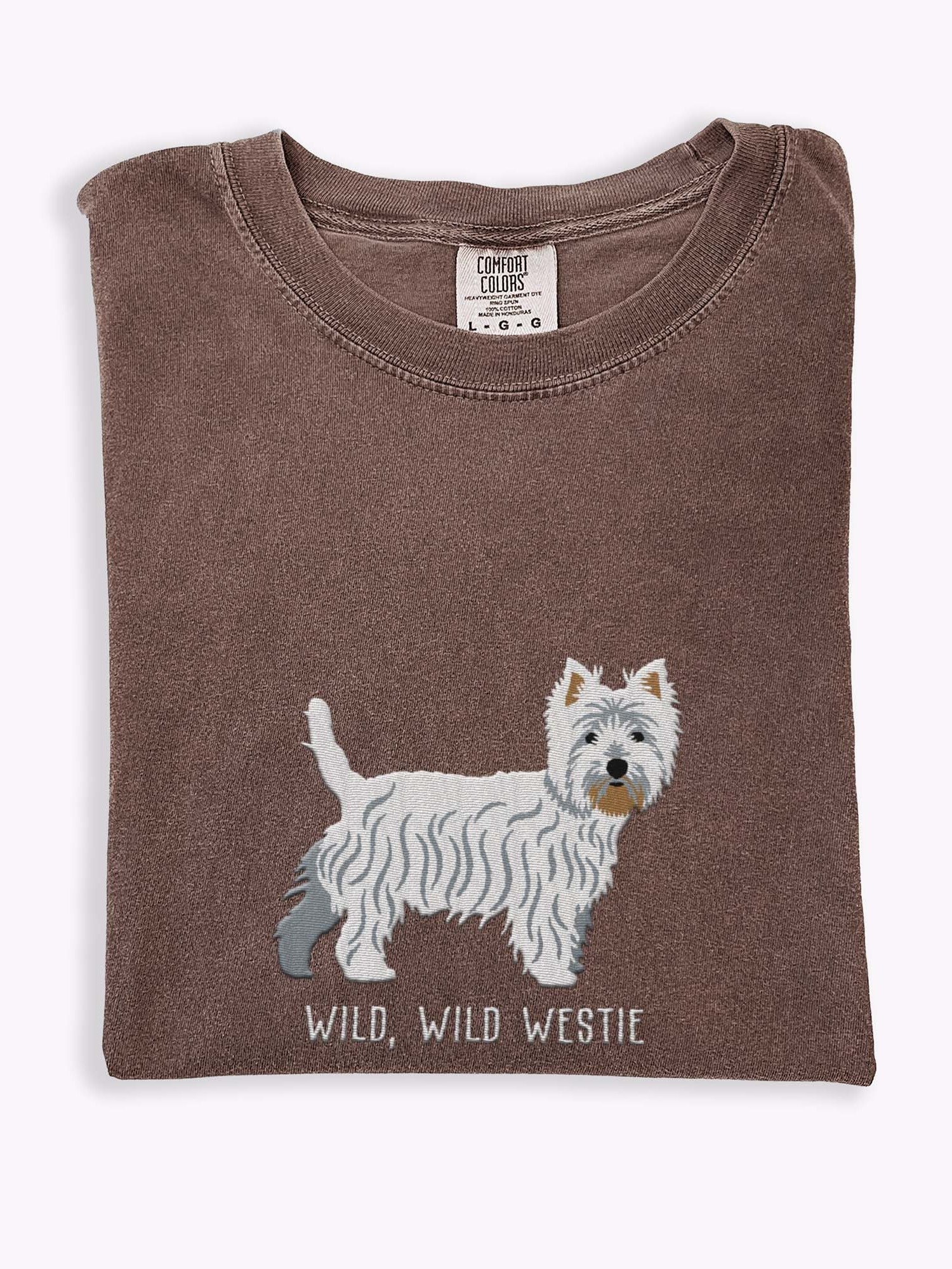 Wild, Wild Westie T-Shirt(Embroidered) of a West Highland White Terrier product image (1)