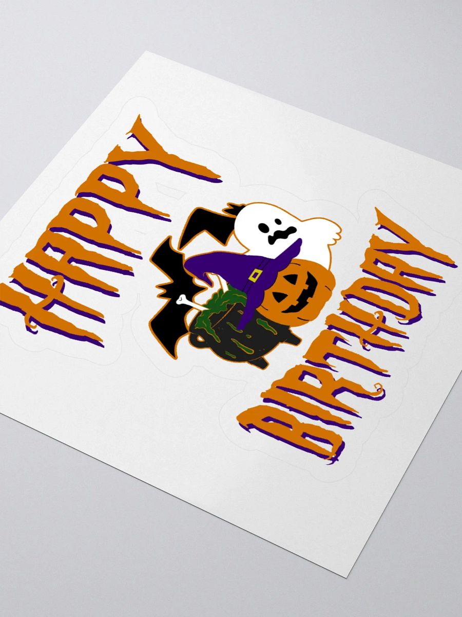 Happy Birthday (Halloween) Sticker product image (3)