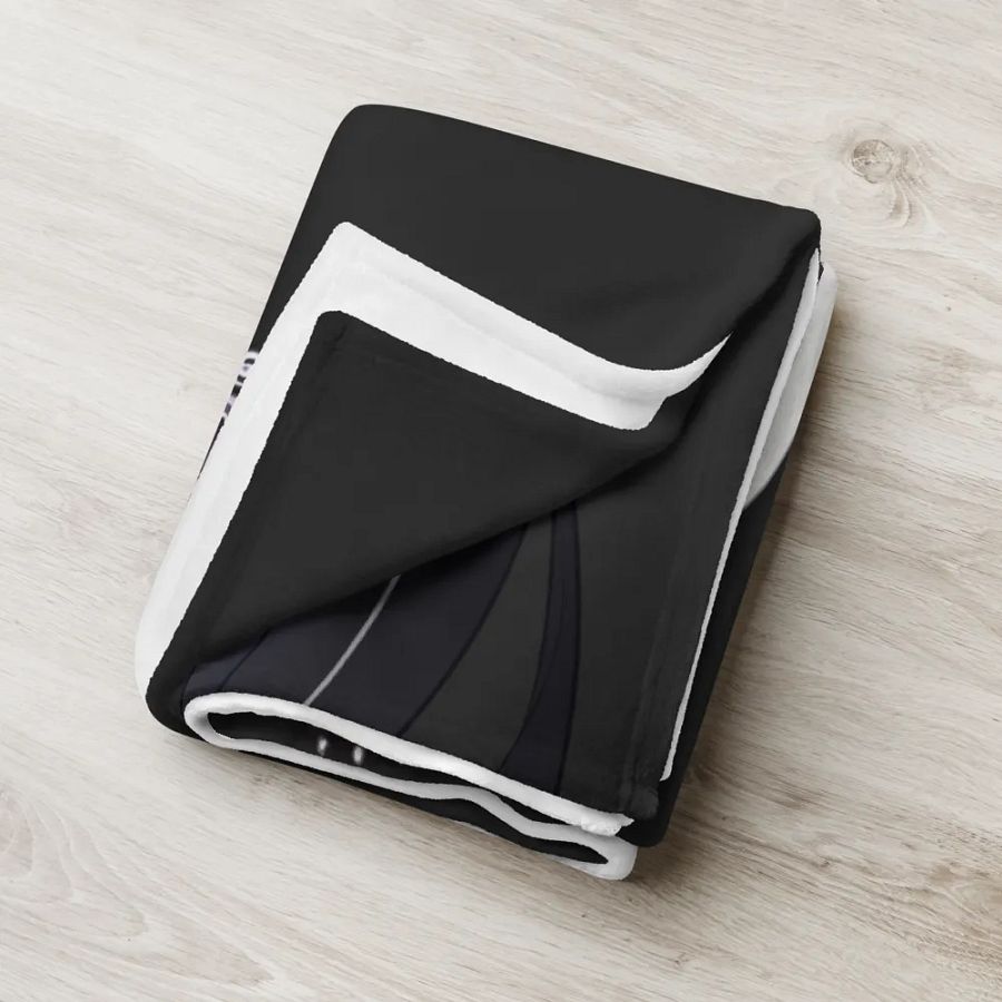 Throw Blanket - Byakko Chibi All Black Edition product image (18)