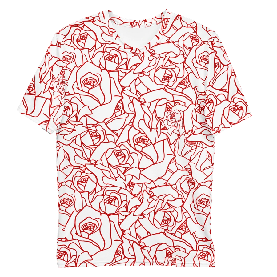 Loads of Roses · white-red crew neck t-shirt product image (23)