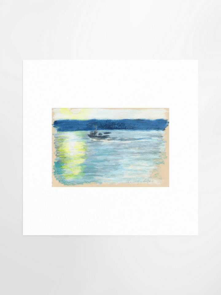 Fishing Boat at Sunset Print product image (2)