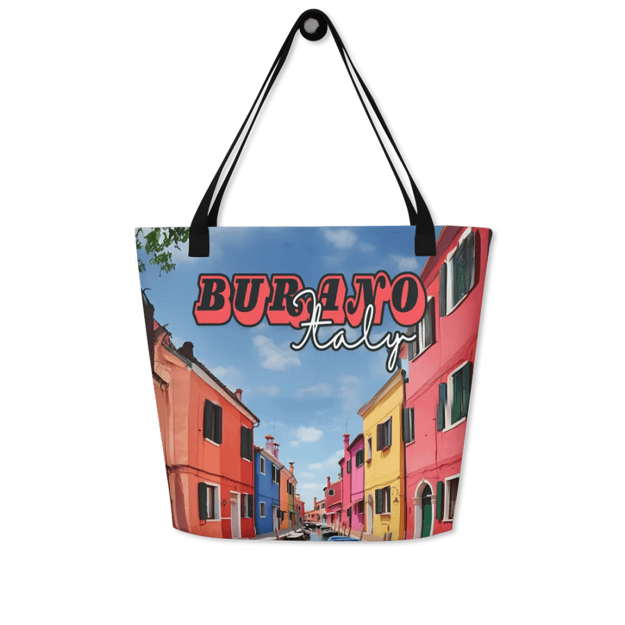 Burano Italy All Over Print Tote Bag product image (5)
