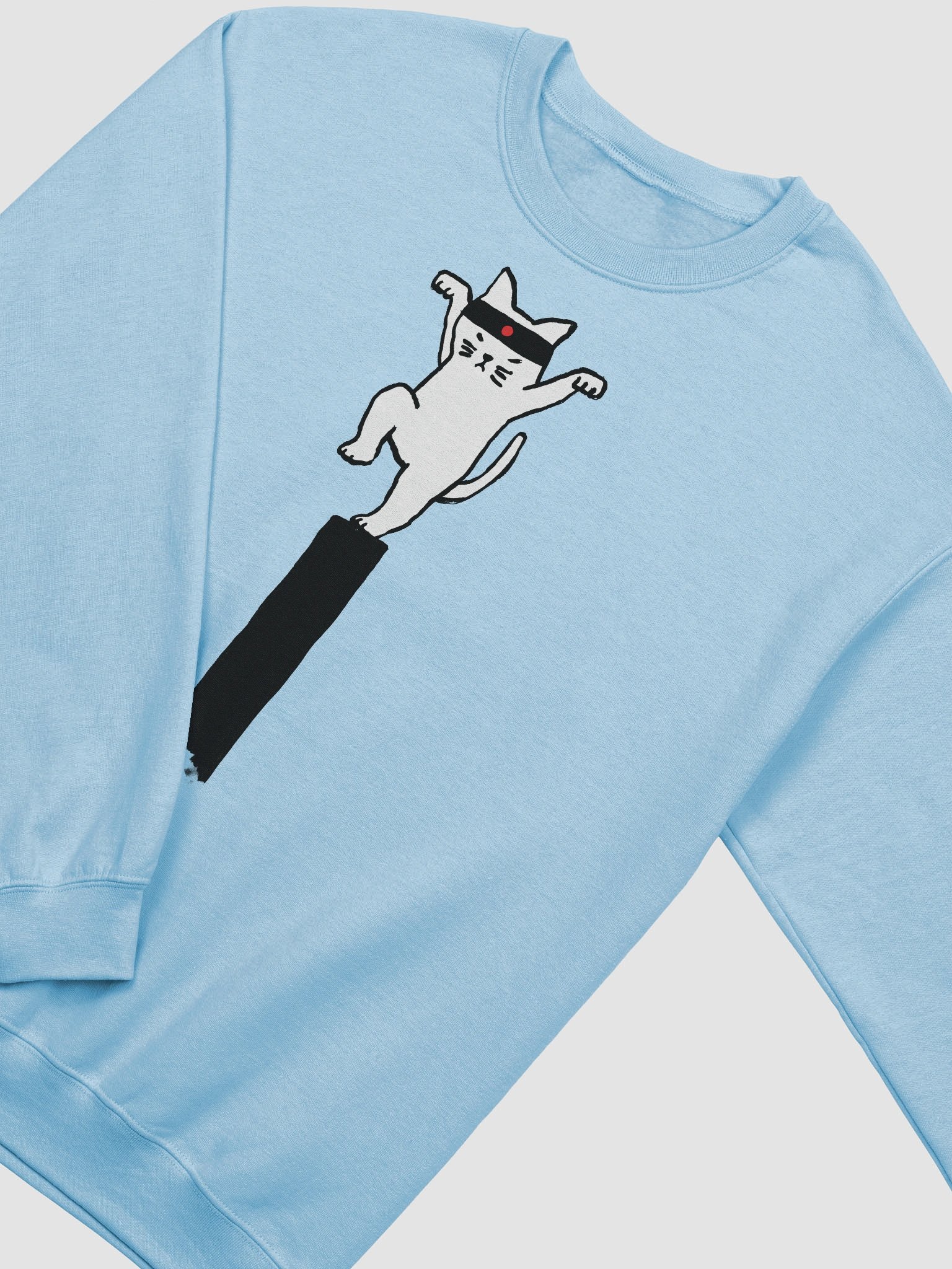 Karate cat graphic sweatshirt product image (35)