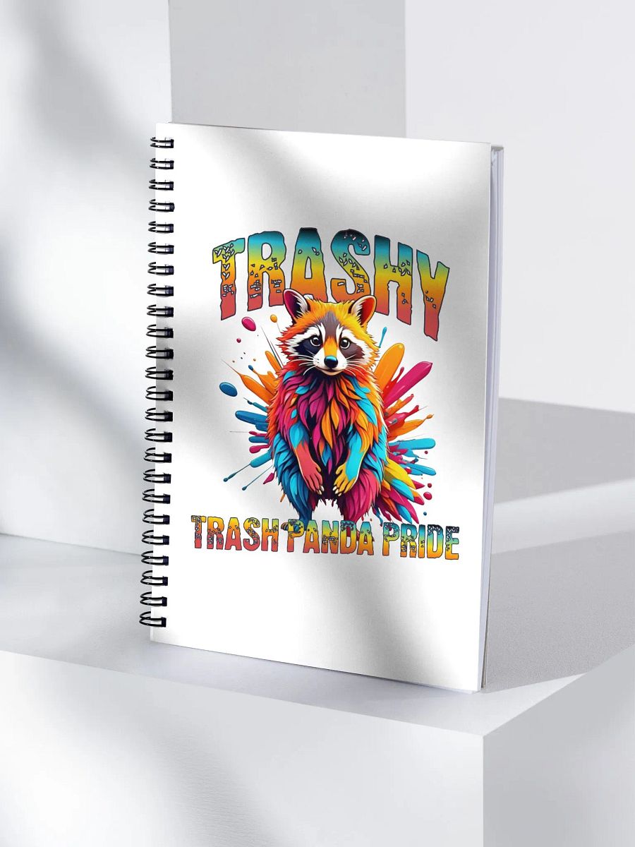 Trashy Trash Panda Pride Spiral Notebook product image (3)