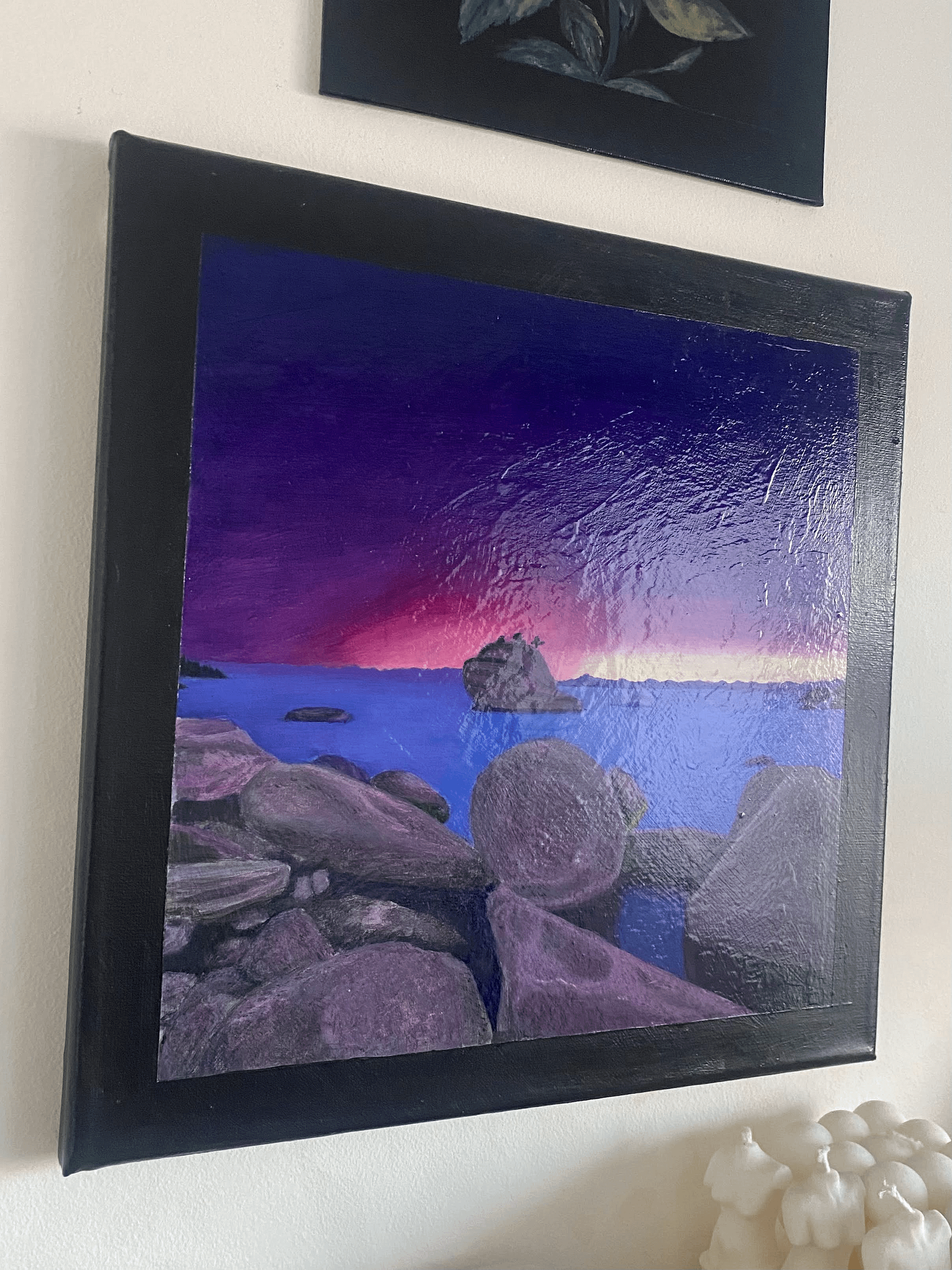 Boulder Sunset Serenity – Original Acrylic Landscape Painting on Wood Canvas product image (1)