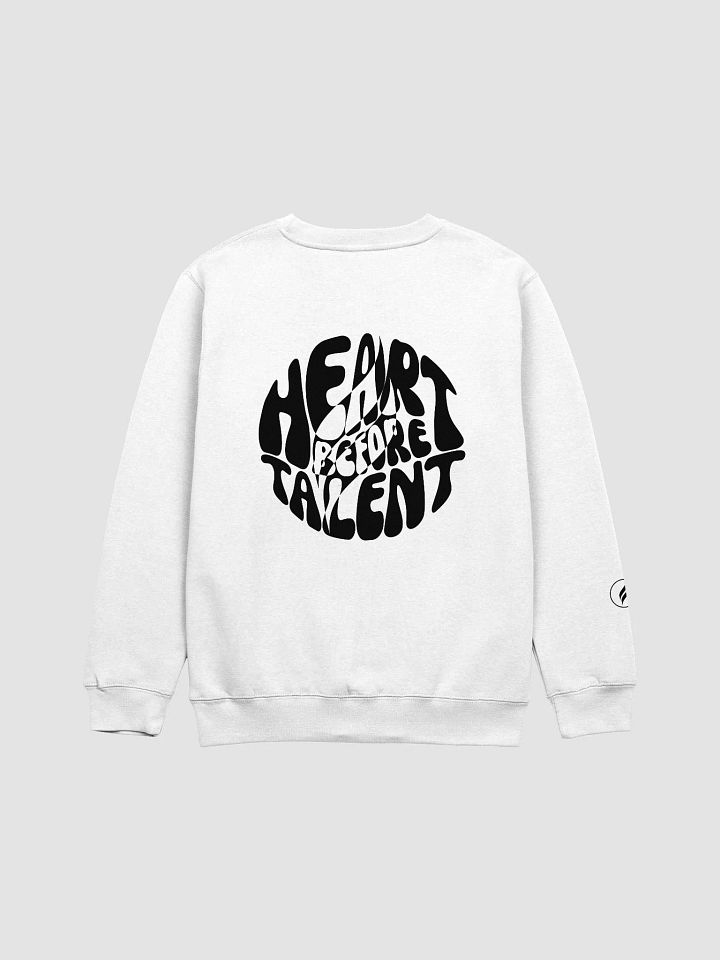Heart Before Talent Sweatshirt | Black product image (9)