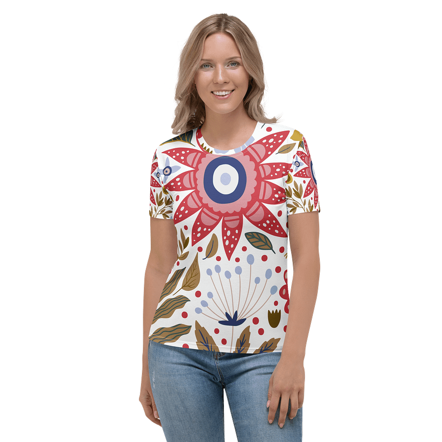 Vibrant Floral Fantasy Women's T-Shirt product image (2)