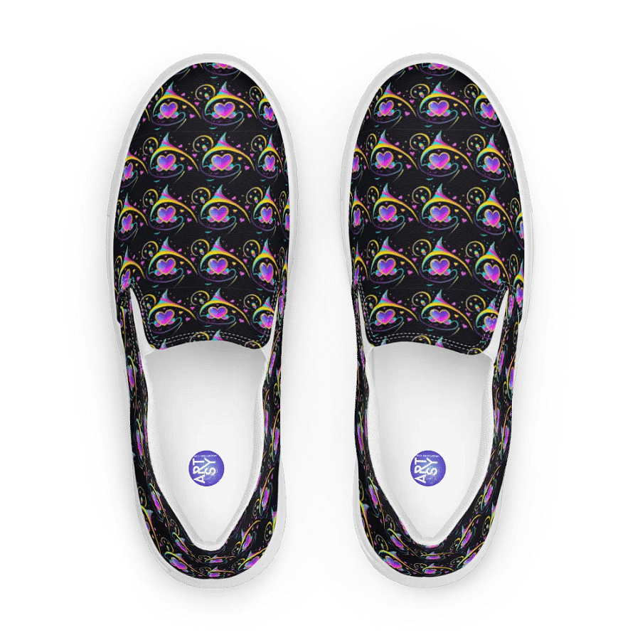 Valentines Heart All Over Print Slip On Shoes product image (3)