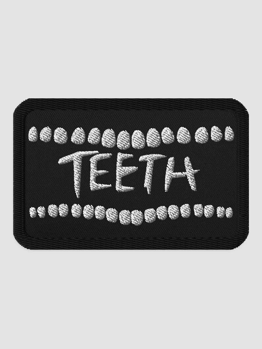 TEETH 3 inch embroidered patch product image (2)