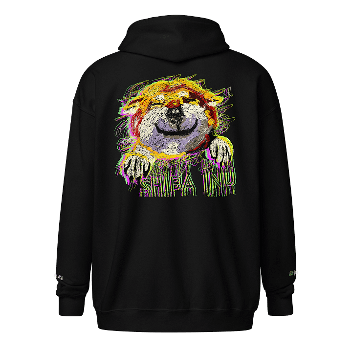 "HI" SHIBA INU Zip Hoodie product image (8)