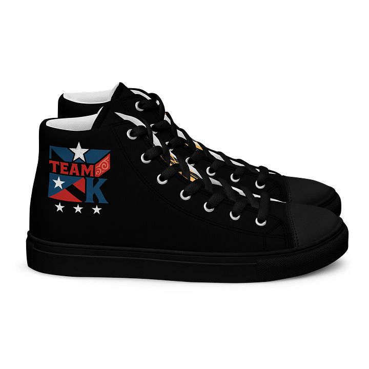 Team K Puerto Rico Women's High Top Canvas Shoes product image (2)