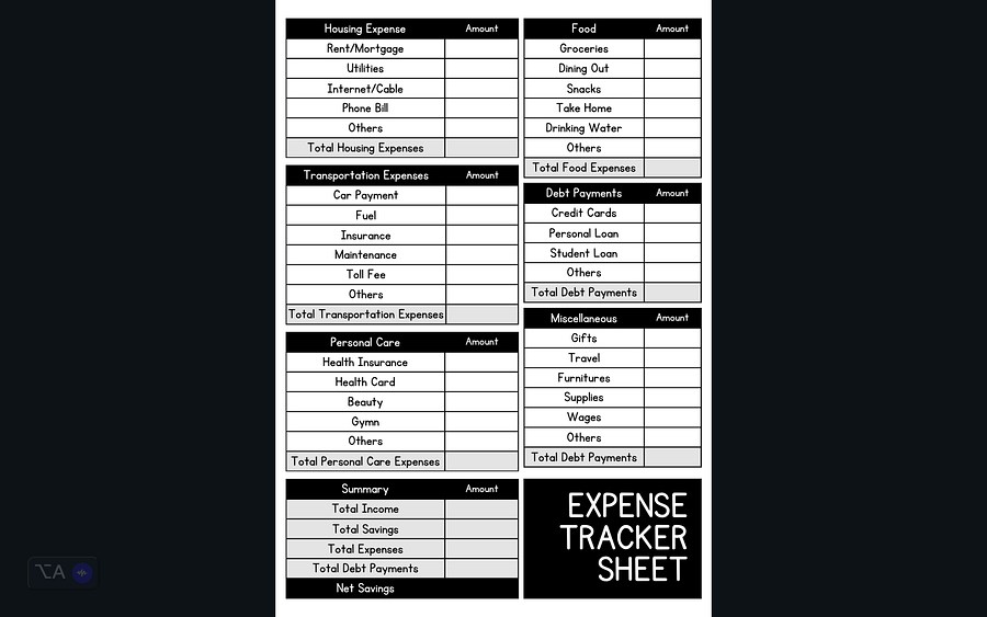 Private Financial Printable Planner with Bonus Private Financial Planner Productivity Workbook. product image (4)