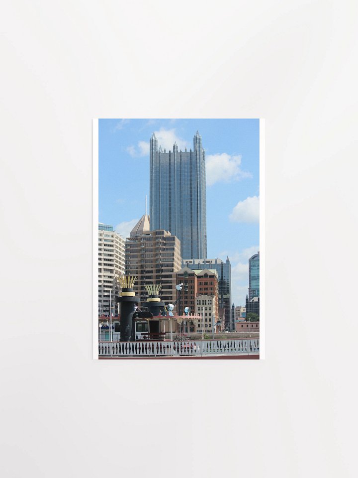PPG Place with Gateway Clipper Funnels/Stacks - print/poster product image (1)