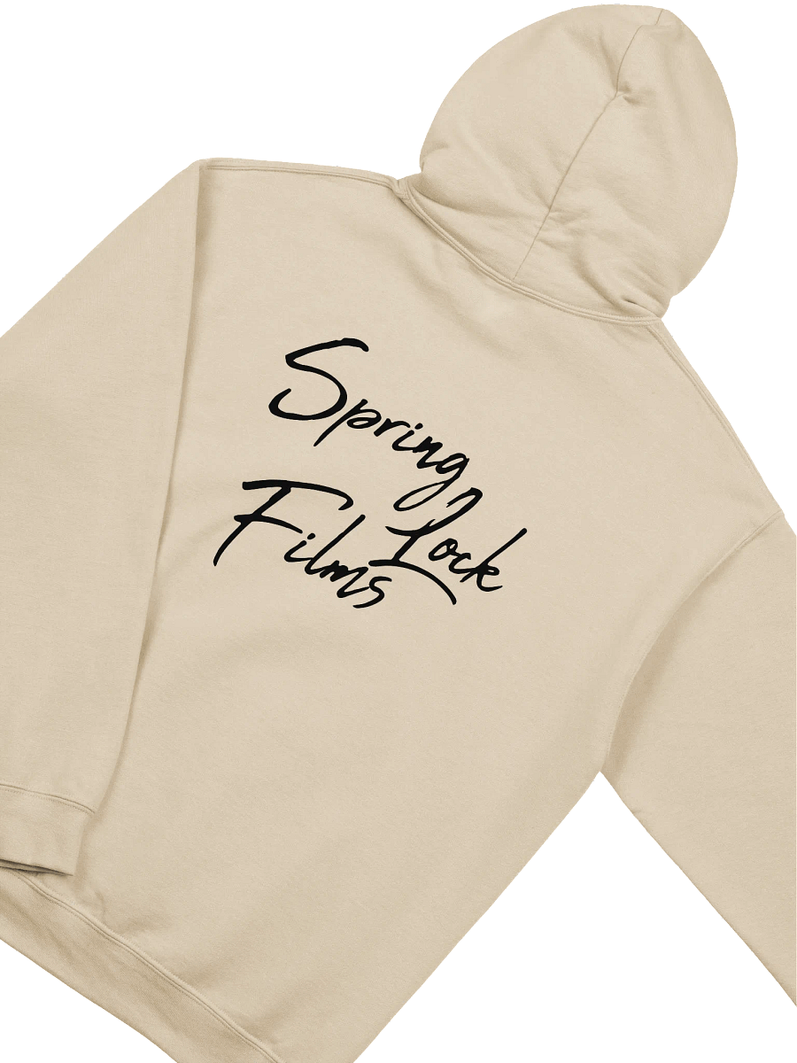 'Inspiring Creativity' (Spring-Lock Films) Graphic Cursive Hoodie - Black Edition product image (4)